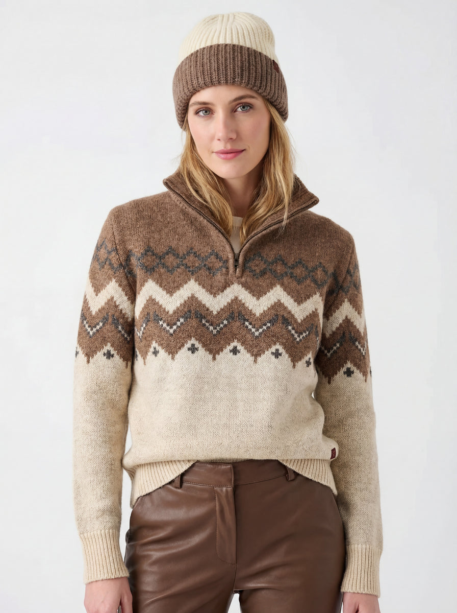 Skyward Alpaca/Wool Sweater (Brown) – Adirondack Field