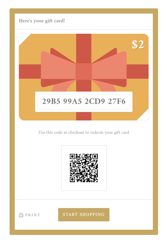 E-Gift Card