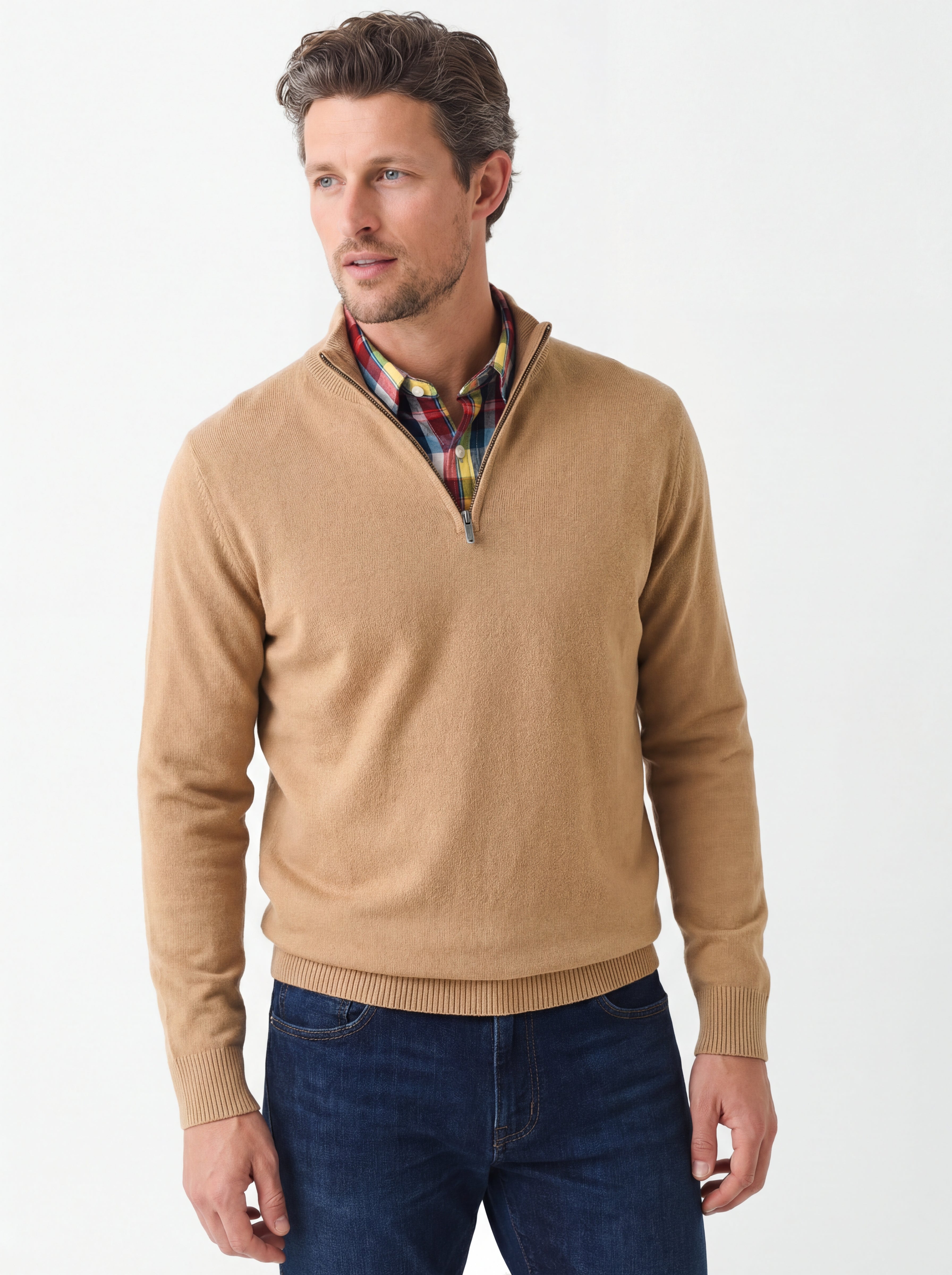 Witherbee Cashmere Quarter Zip