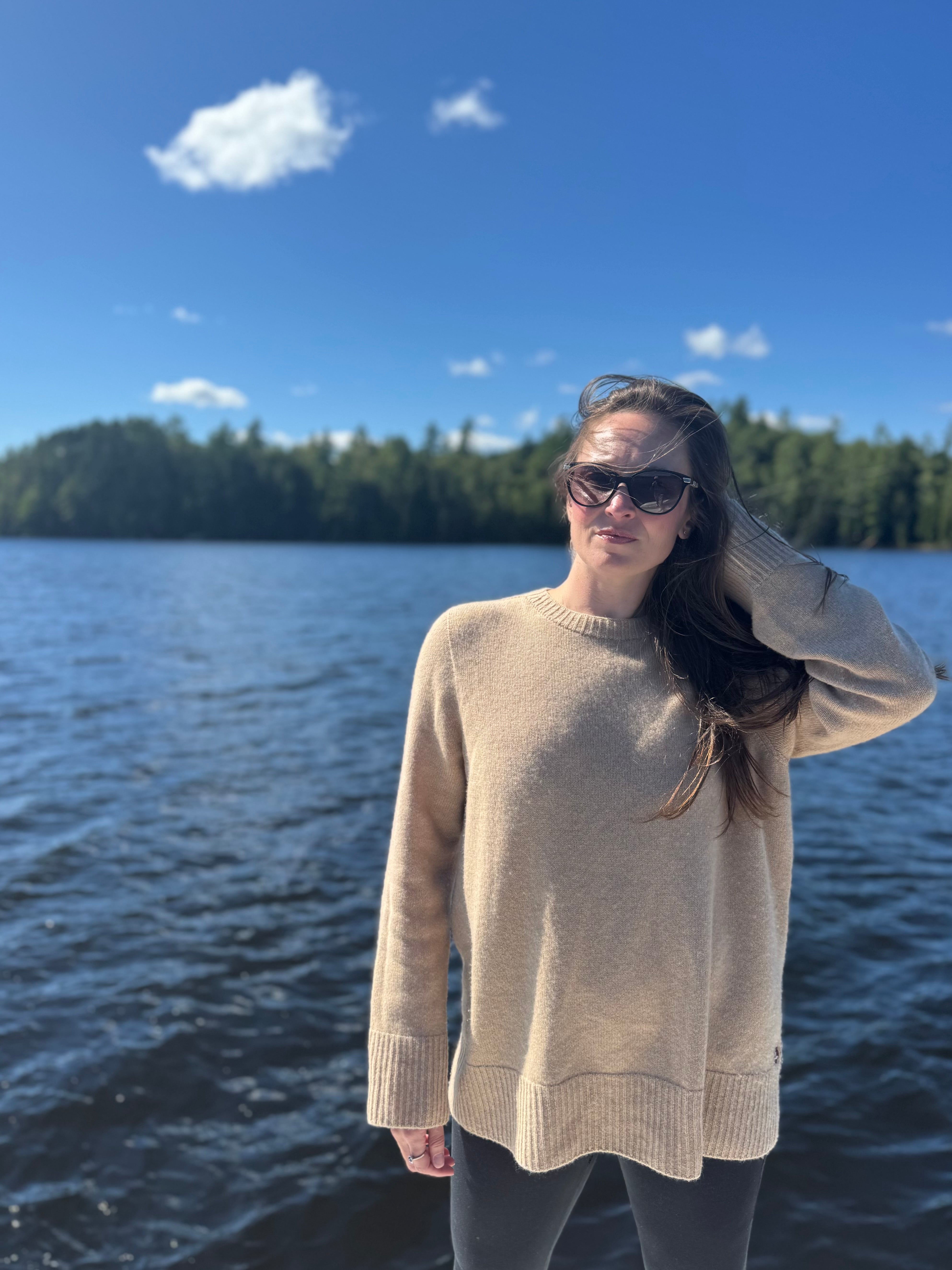 Terry Cashmere Sweater