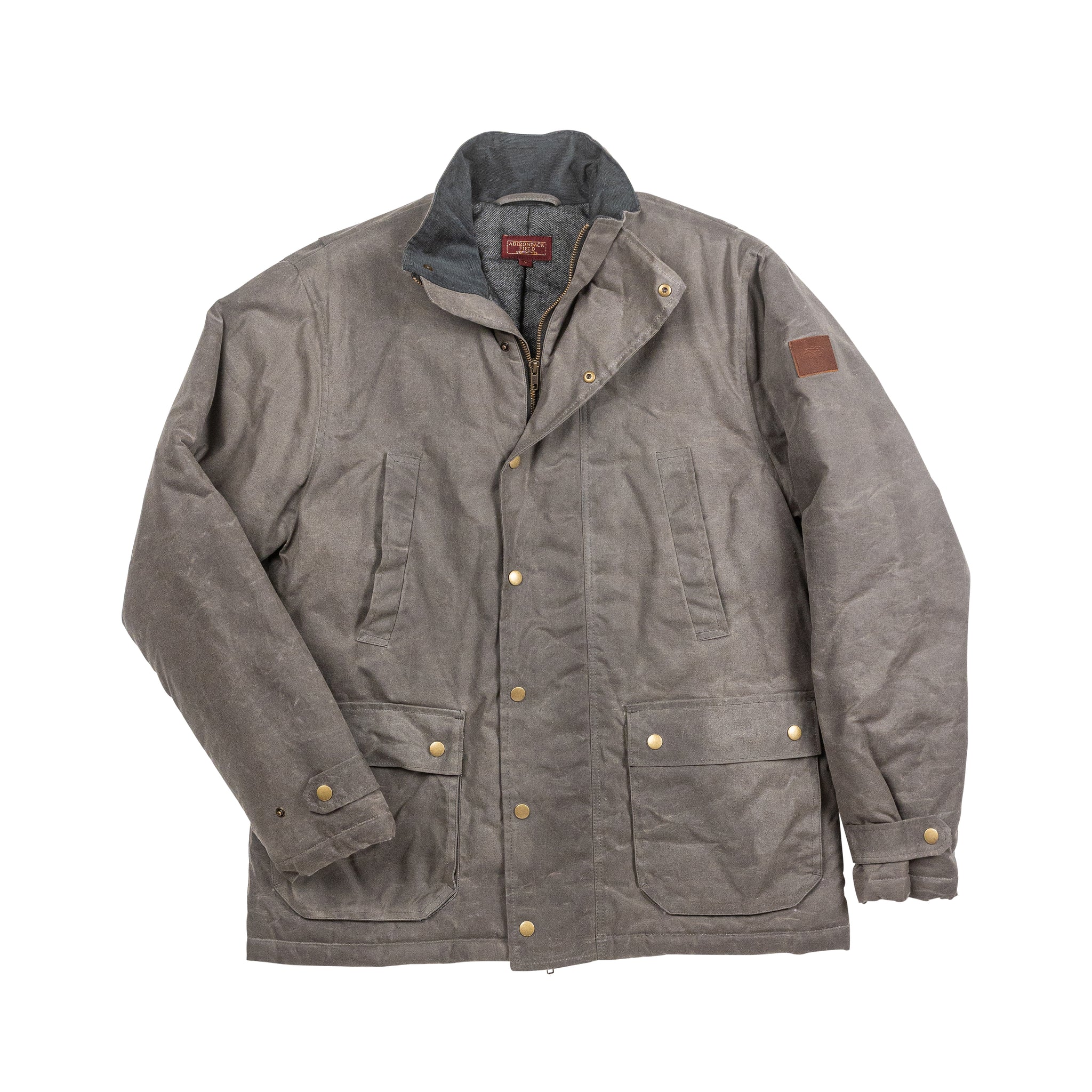 ジャケット・アウター LENO WAXED COTTON FIELD JACKET Men's Waxed Canvas Field Jacket in Dark Olive - Thursday