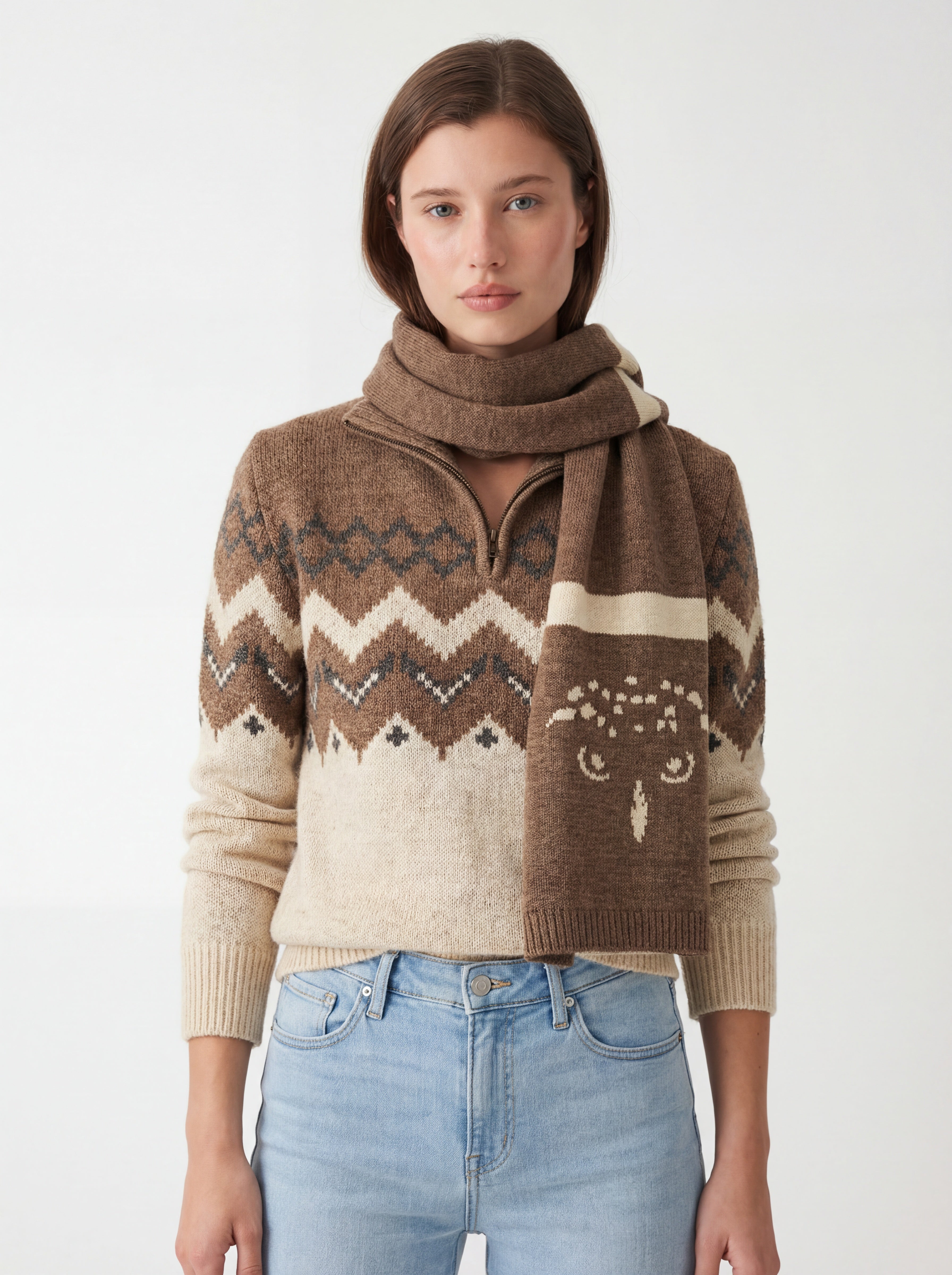 Signature Scarf (Brown)